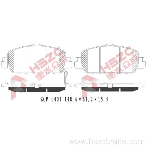 FMSI D1654 ceramic brake pad for Honda